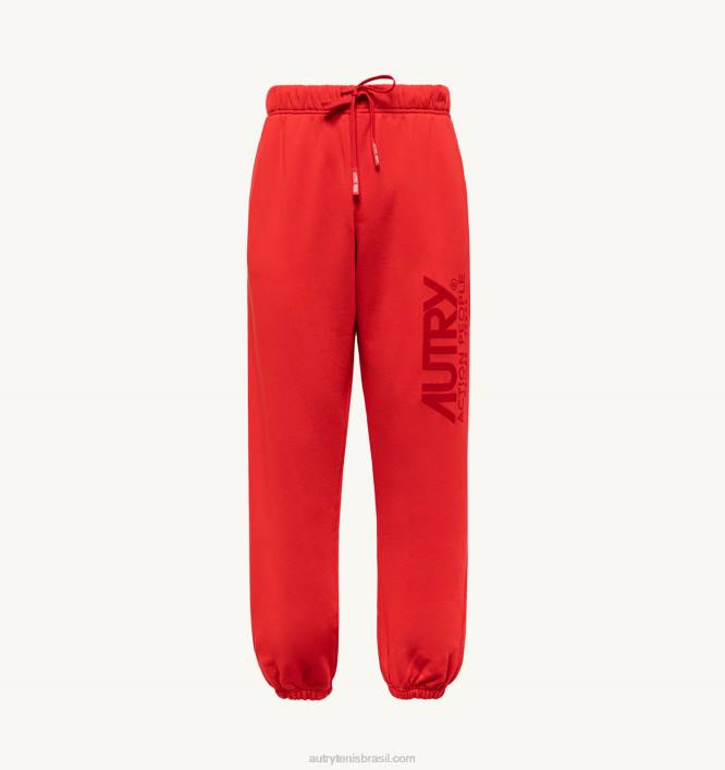 homens calças de logotipo icônico vermelho Autry 86XF127 - Image 5