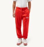 homens calças de logotipo icônico vermelho Autry 86XF128