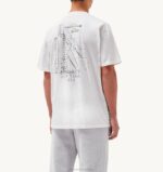 homens camiseta branca decote careca com estampa liberty Autry 86XF117 - Image 3