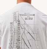 homens camiseta branca decote careca com estampa liberty Autry 86XF117 - Image 4