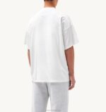 homens camiseta branca decote careca com foto liberty Autry 86XF111 - Image 3