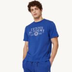 homens camiseta decote careca azul Autry 86XF92