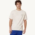homens camiseta decote careca branca de tênis Autry 86XF94