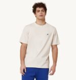 homens camiseta decote careca branca de tênis Autry 86XF94
