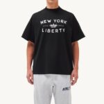 homens camiseta decote careca com estampa liberty preta Autry 86XF115