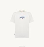 homens camiseta decote careca com logo icônico branca Autry 86XF105 - Image 4