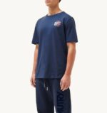 homens camiseta icônica decote careca azul Autry 86XF109 - Image 2