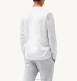 homens camiseta manga longa gola redonda com logo icônico branco Autry 86XF119 - Image 3
