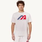 homens icônica camiseta decote careca branca Autry 86XF96