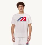 homens icônica camiseta decote careca branca Autry 86XF96