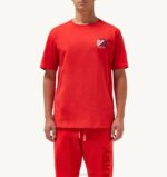 homens icônica camiseta decote careca vermelha Autry 86XF118