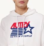 homens moletom com capuz branco com logo icônico Autry 86XF104 - Image 3