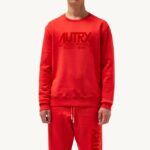 homens moletom icônico com decote careca vermelho Autry 86XF113