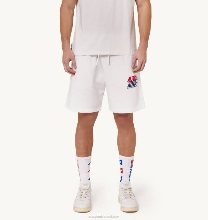 homens shorts com logotipo icônico branco Autry 86XF126 - Image 1