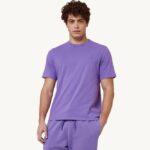 homens supervintage camiseta decote careca roxa Autry 86XF98