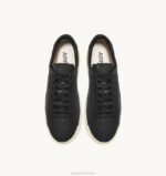 homens tênis baixo dallas em pele de cabra macia preta Autry 86XF76 - Image 5