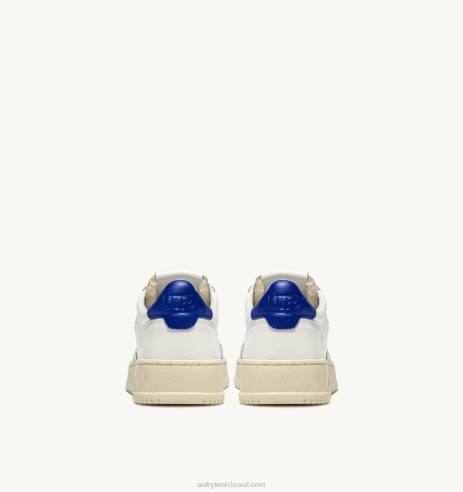 homens tênis baixo medalhista em couro branco e azul príncipe Autry 86XF4 - Image 3