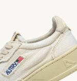 homens tênis baixo medalhista em denim branco marfim Autry 86XF54 - Image 6
