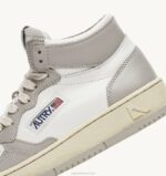 homens tênis mid medalist bicolor em couro branco e tom vapor Autry 86XF27 - Image 6