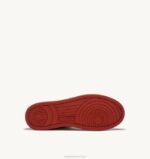 homens tênis mid medalist em couro branco e vermelho Autry 86XF23 - Image 4