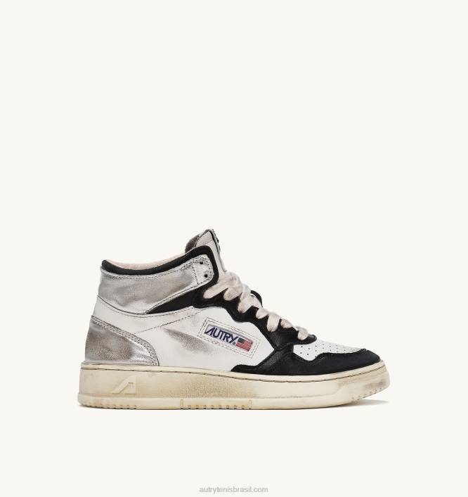 homens_tenis_mid_super_vintage_em_couro_branco_preto_e_prata_autry_86xf35.jpg homens tênis mid super vintage em couro branco preto e prata Autry 86XF35 - Image 1