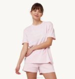 mulheres camiseta decote careca da academia de tênis rosa Autry 86XF290