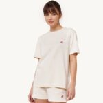 mulheres camiseta decote careca tênis branco Autry 86XF291