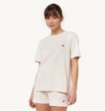 mulheres camiseta decote careca tênis branco Autry 86XF291