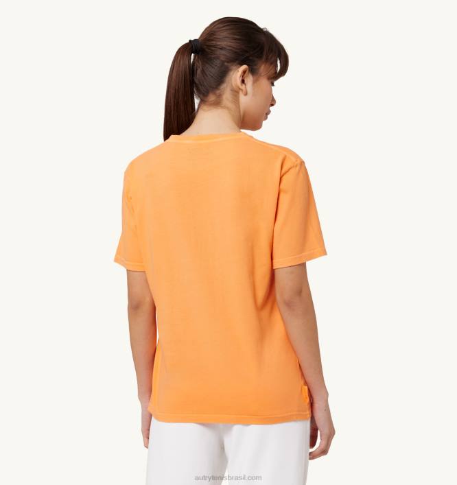 mulheres camiseta gola careca supervintage laranja Autry 86XF275 - Image 2