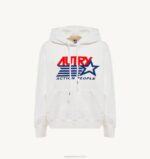 mulheres moletom com capuz branco com logo icônico Autry 86XF278 - Image 4