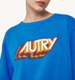 mulheres moletom gola redonda com logo aeróbico bluette Autry 86XF277 - Image 3