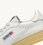 mulheres tênis baixo bob lutz em couro branco Autry 86XF271 - Image 6
