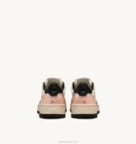 mulheres tênis mid super vintage em couro branco e rosa Autry 86XF266 - Image 3